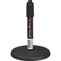 OnStage DS7200B - ìèêðîôîííàÿ ñòîéêà, ïðÿìàÿ, êðóãëîå îñíîâàíèå, ðåãóëèðóåìàÿ âûñîòà,÷åðíàÿ