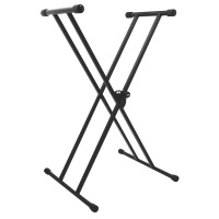 OnStage KS7191 - êëàâèøíàÿ ñòîéêà êðåñòîîáðàçíàÿ, äâîéíàÿ, 5 ïîçèöèé, ðåãóëèðóåìàÿ âûñîòà è øèðèíà