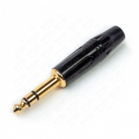 MRC R63CZ-P3-B BLK Êàáåëüíûé ðàçúåì 1/4" Jack 6.35 ìì, 3-õ êîíòàêòíûé (ñòåðåî)