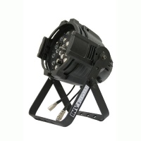 Involight LED ZOOM100 - LED ïðîæåêòîð, ÷¸ðíûé,êîðîòêèé, RGB 24õ1Âò, DMX, M/S, çâ. àêòèâ, LCD äèñïëå