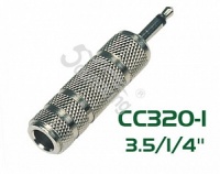 Soundking CC320-1 Ïåðåõîäíèê (ðàçúåì ïåðåõîäíîé) 3,5ìì, ìîíî, øòåêåð - 6,35ìì, ìîíî, ãíåçäî