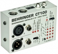 Behringer CT100 - êàáåëü-òåñòåð,ðàçú¸ìû XLR,TRS (1/4",1/8",TT), RCA,MIDI,äèñïëåé,áàò. 2-ÀÀ (íå âêë)
