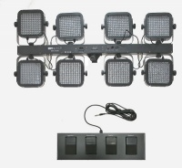 Involight SBL1008 - 8 øò. LEDPAR (8õ192 øò. RGB) íà ïåðåêëàäèíå â êåéñå+íîæíîé êîíòðîëëåð è ñòîéêà