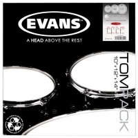 EVANS ETP-EC2SCTD-F íàáîð ïëàñòèêîâ 10",12",14" Edge Control Coated, äâîéíûå, c ïðîçðà÷. íàïûëåíèåì