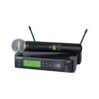 SHURE SLX24E/SM58 P4 702 - 726 MHz ïðîôåññèîíàëüíàÿ äâóõàíòåííàÿ ðàäèîñèñòåìà ñ êàïñþëåì SM58