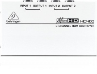 Behringer HD400 - 2-õ êàíàëüíûé ïîäàâèòåëü ñåòåâîãî ôîíà è øóìîâ / ïàññèâíûé DI-box