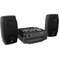 Behringer PPA200 - ïîðòàòèâ.ñèñòåìà çâóêîóñèë.,150 Âò, 5 êàíàëîâ,,ýôôåêòû,ýêâàëàéçåð, ìèêðîôîí+êàáå