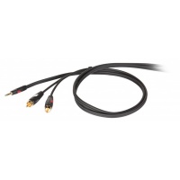 Die HARD DHG520LU5 - Ïðîô. àóäèî êàáåëü, ñòåðåî, ìèíè äæåê 3,5ìì <-> 2õ RCA, äëèíà 5 ì