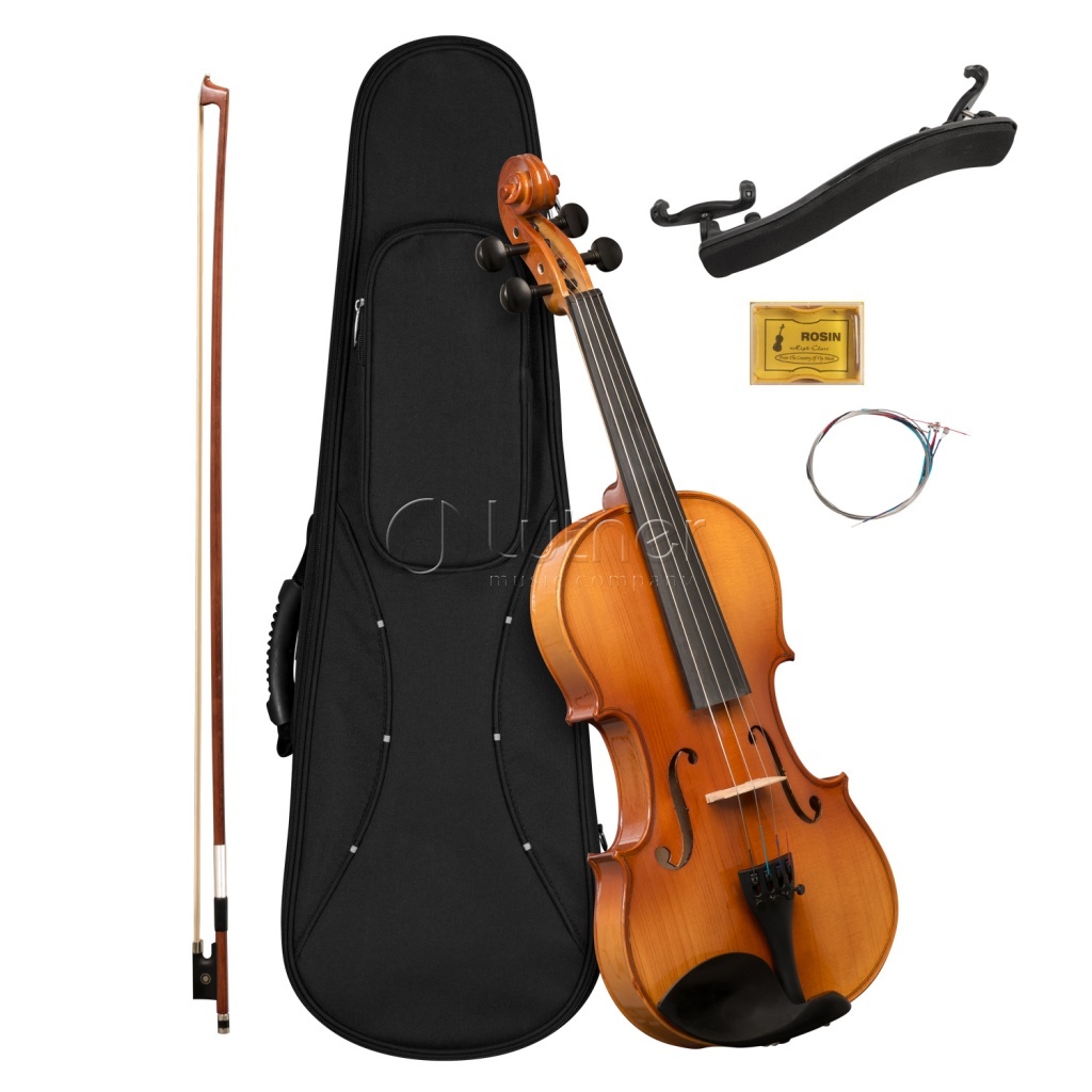 Cascha HH-2050 Ñêðèïêà 4/4, ñ ôóòëÿðîì, ñìû÷êîì, çàïàñíûìè ñòðóíàìè, ìîñòèêîì è êàíèôîëüþ