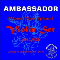 PICATO 90126 Ambassador Violin S126 Monel (white copper nickel alloy) tape wound 4/4 size ñòðóíû