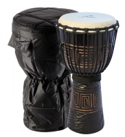 YUKA DJWF10-20 W/BAG - Äæåìáå + ÷åõîë, êîðïóñ - äåðåâî, ìåìáðàíà - ôèáåðñêèí, ðàçìåð: 10" (25 ñì) -