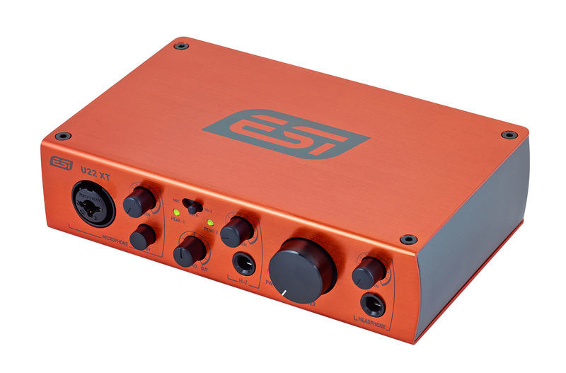 ESI U22 XT USB àóäèî èíòåðôåéñ, 24áèò/96êÃö, 2xRCA/2x1/8" TRS Jack âõîäà/âûõîäà, 1/4" TS/XLR êîìáî-ð