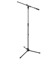 OnStage MS9701B+ - ìèêðîôîííàÿ ñòîéêà-æóðàâëü, òðåíîãà, ðåãóëèðóåìàÿ âûñîòà,óñèëåííàÿ, ÷åðíàÿ