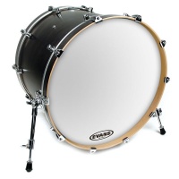 EVANS BD22RSW - EQ3 Resonant White 22" ïåðåäíèé ïëàñòèê äëÿ áàñ áàðàáàíà ñ îòâåðñò.5", îäíîñëîéíûé,