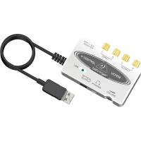 Behringer UCA202 -USB-àóäèîèíòåðôåéñ, 16 áèò/48 êÃö, 2âõîäà, 2 âûõîäà, SPDIF
