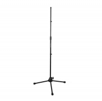 OnStage MS9700B+ - ìèêðîôîííàÿ ñòîéêà ïðÿìàÿ, òðåíîãà, ðåãóëèðóåìàÿ âûñîòà,óñèëåííàÿ, ÷åðíàÿ