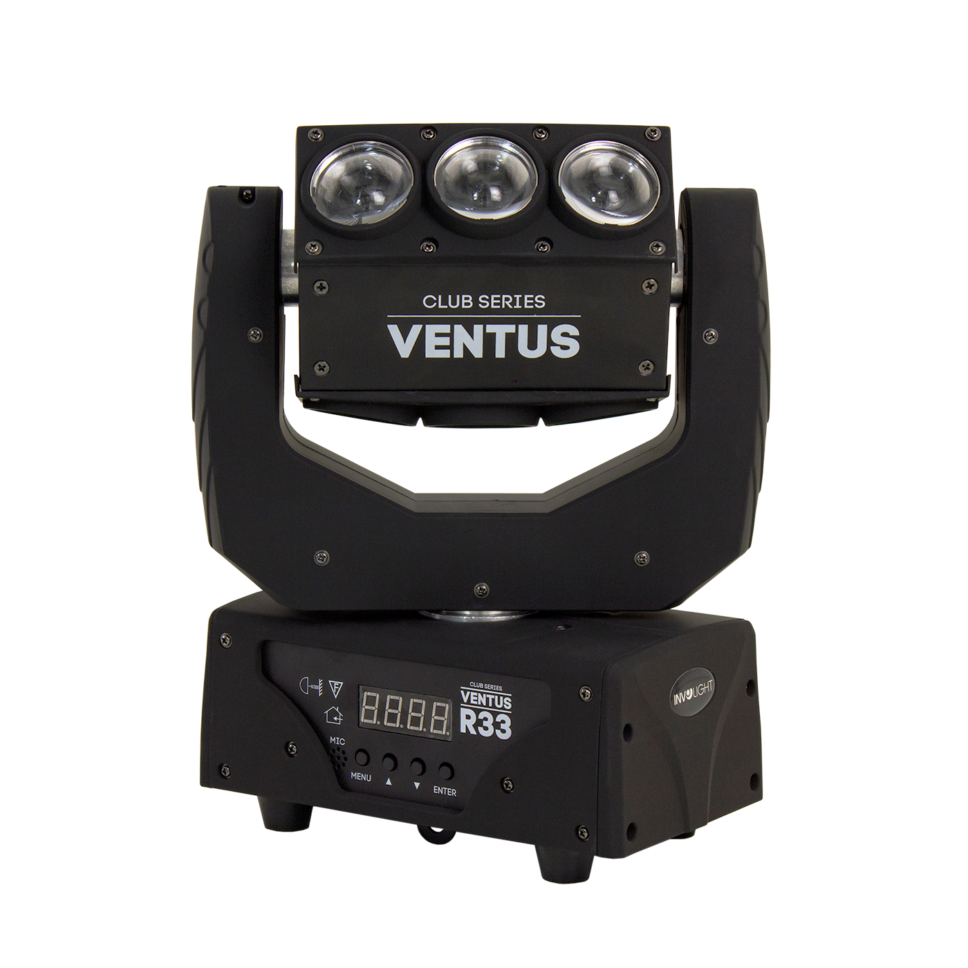 Involight Ventus R33 - âðàùàþùàÿñÿ ìíîãîëó÷åâàÿ LED ãîëîâà, 9x10 Âò RGBW, DMX-512