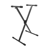 OnStage KS7290 - êëàâèøíàÿ ñòîéêà êðåñòîîáðàç, óñèëåííàÿ, 5 ïîçèöèé, ðåãóëèðóåìàÿ âûñîòà è øèðèíà.