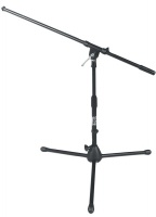 OnStage MS7411B - ìèêðîôîííàÿ ñòîéêà, äëÿ áàðàáàíîâ è êîìáèêîâ, ðåãóëèðóåìàÿ âûñîòà,÷åðíàÿ