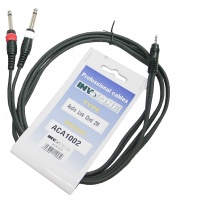 Invotone ACA1002 - Àóäèî êàáåëü, stereo jack 3,5 <-> 2 x mono jack 6,3 äëèíà 2 ì