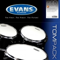 EVANS ETP-G2CLR-F íàáîð ïëàñòèêîâ 10",12",14" Genera G2 Clear, äâîéíûå, ïðîçðà÷íûå