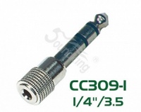 Soundking CC309-1 Ïåðåõîäíèê (ðàçúåì ïåðåõîäíîé) 6,35ìì ñòåðåî øòåêåð - 3,5ìì ñòåðåî ãíåçäî