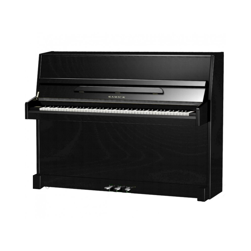 Samick JS043UD/EBHP - ïèàíèíî,110x140x55, 204êã, ñòðóíû "Roslau"(íåì.), ïîëèð., ÷åðíûé