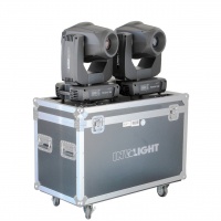 Involight PROSPOT500SET - íàáîð èç 2õ âðàùàþùèõñÿ ãîëîâ (â êåéñå), áåëûé ñâåòîäèîä 180 Âò, DMX-512